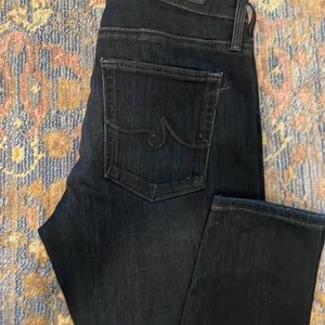 AG size 27 dark wash high rise skinny The Farrah.  EUC